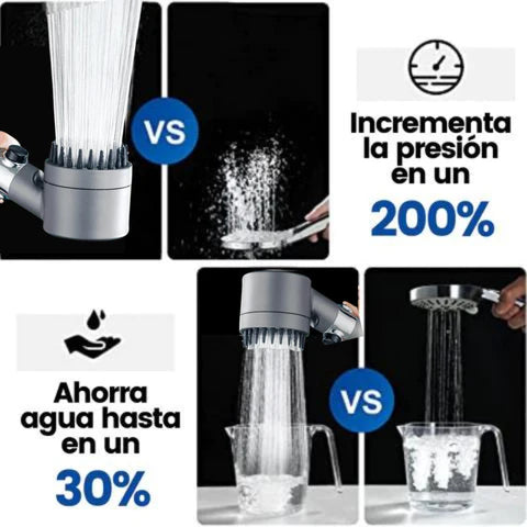 AquaPura SpaDucha Cabezal de ducha 4 en 1